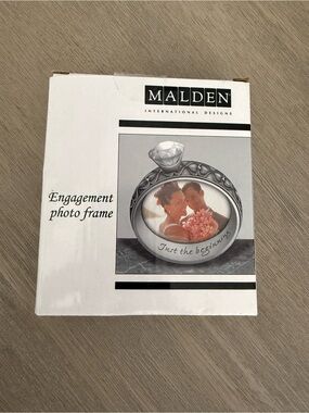Malden Engagement Photo Frame in Silver